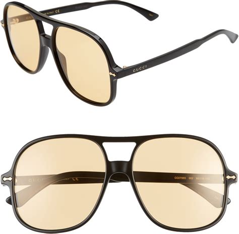 gucci core 58mm sport sunglasses|Gucci aviator sunglasses on sale.